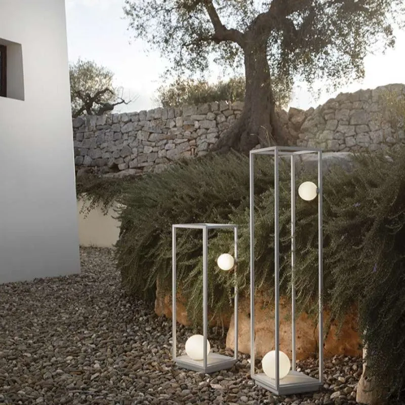 Exterior Frame Floor Lamp