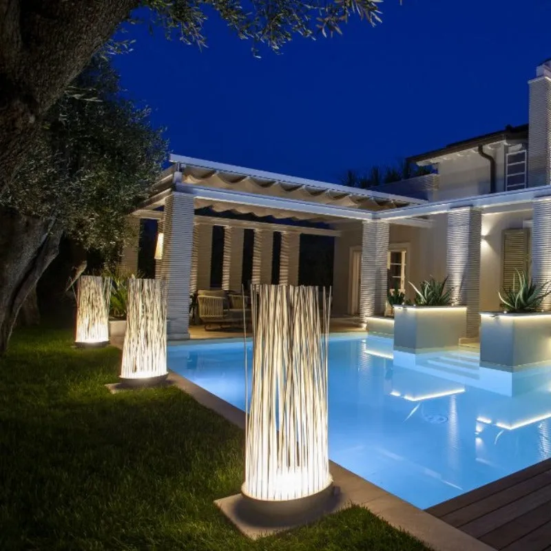 Exterior Italian Rod Floor Lamp