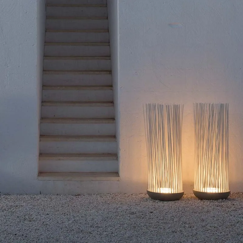 Exterior Italian Rod Floor Lamp