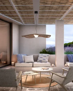 Exterior Woven Wave Pendant