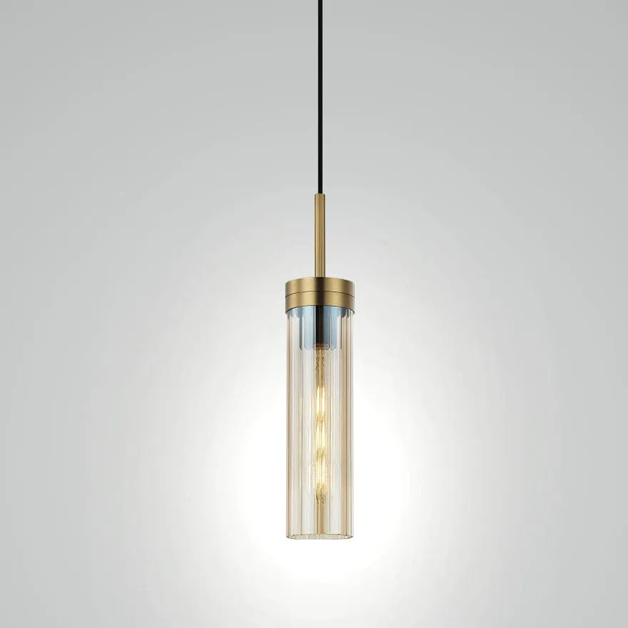 GEORGIA GLASS RIBBED PENDANT