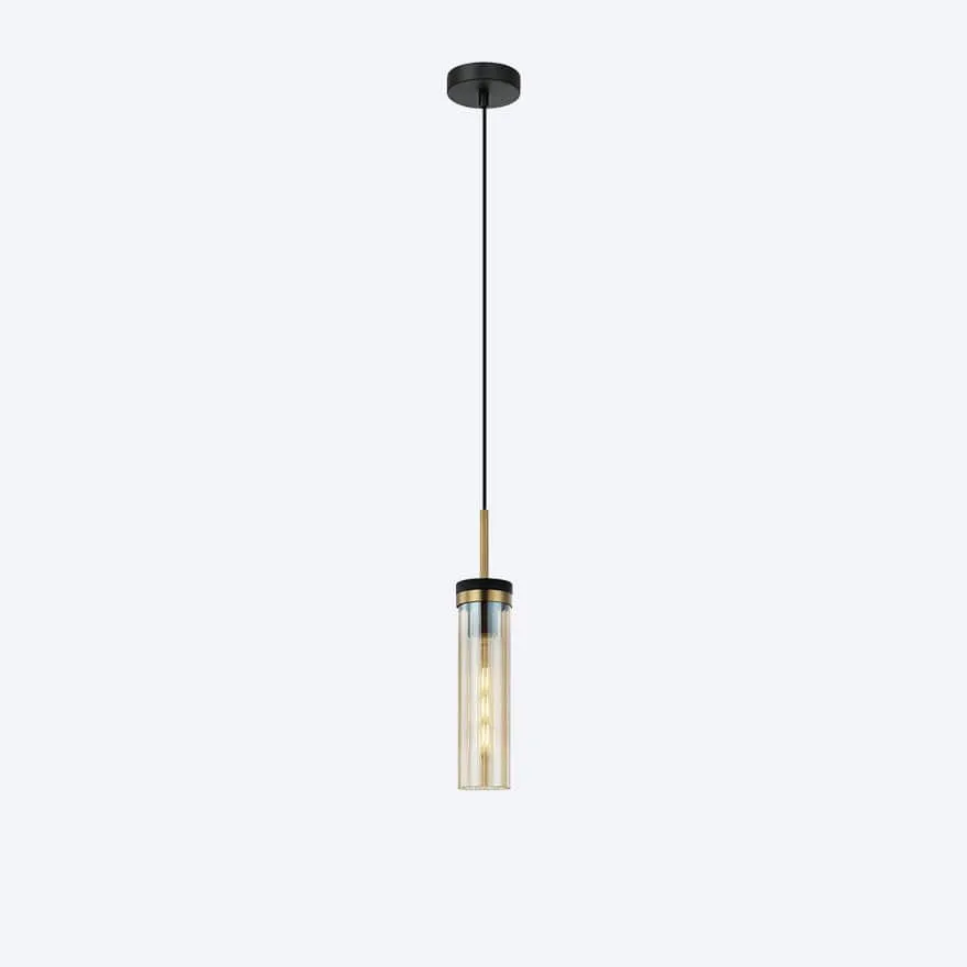 GEORGIA GLASS RIBBED PENDANT