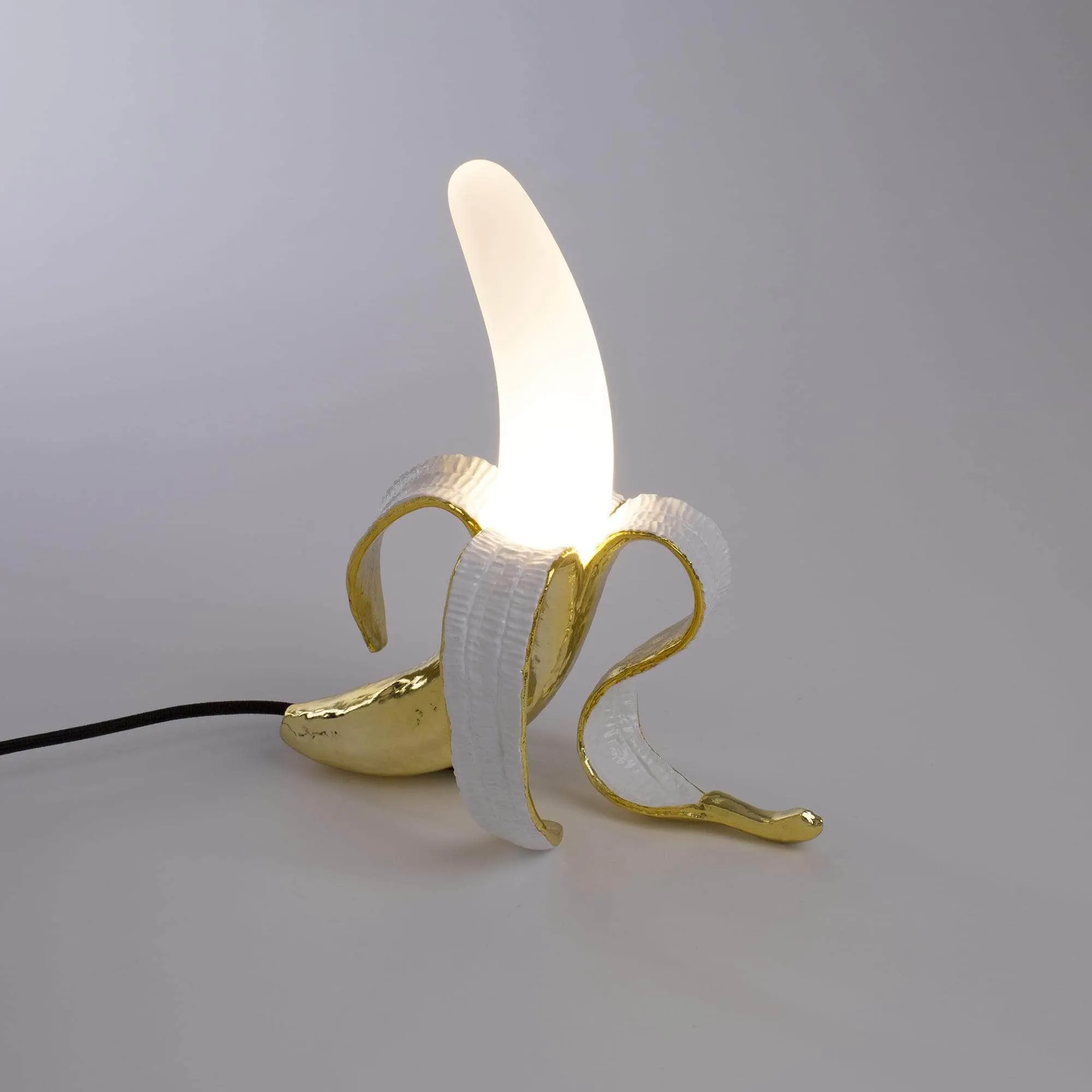 Golden Standing Banana Lamp