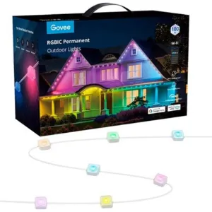 Govee H705AAD1 Wi-Fi RGBIC Outdoor Permanent String Lights 100ft