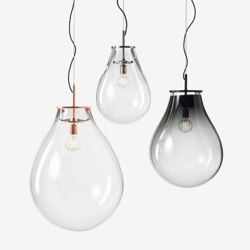 Hand-Blown Glass Droplet Pendant Light | Tim