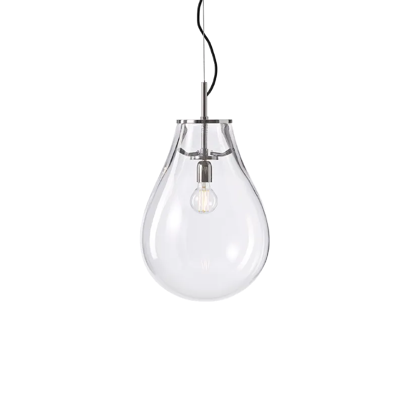 Hand-Blown Glass Droplet Pendant Light | Tim