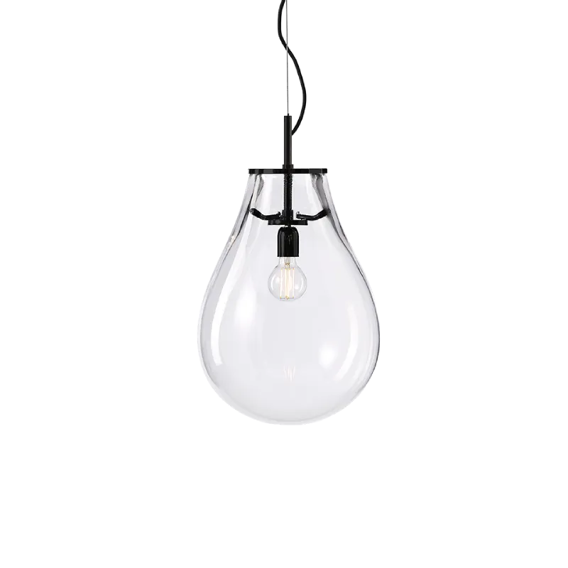 Hand-Blown Glass Droplet Pendant Light | Tim