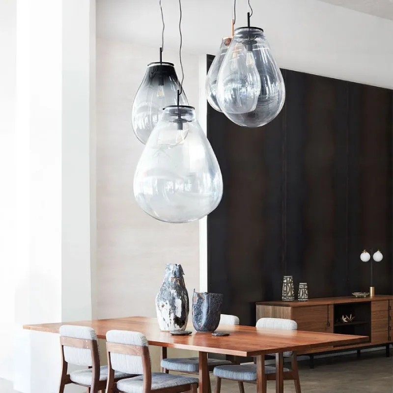 Hand-Blown Glass Droplet Pendant Light | Tim