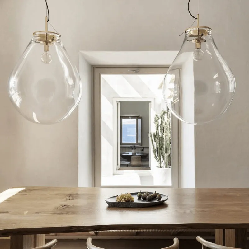 Hand-Blown Glass Droplet Pendant Light | Tim