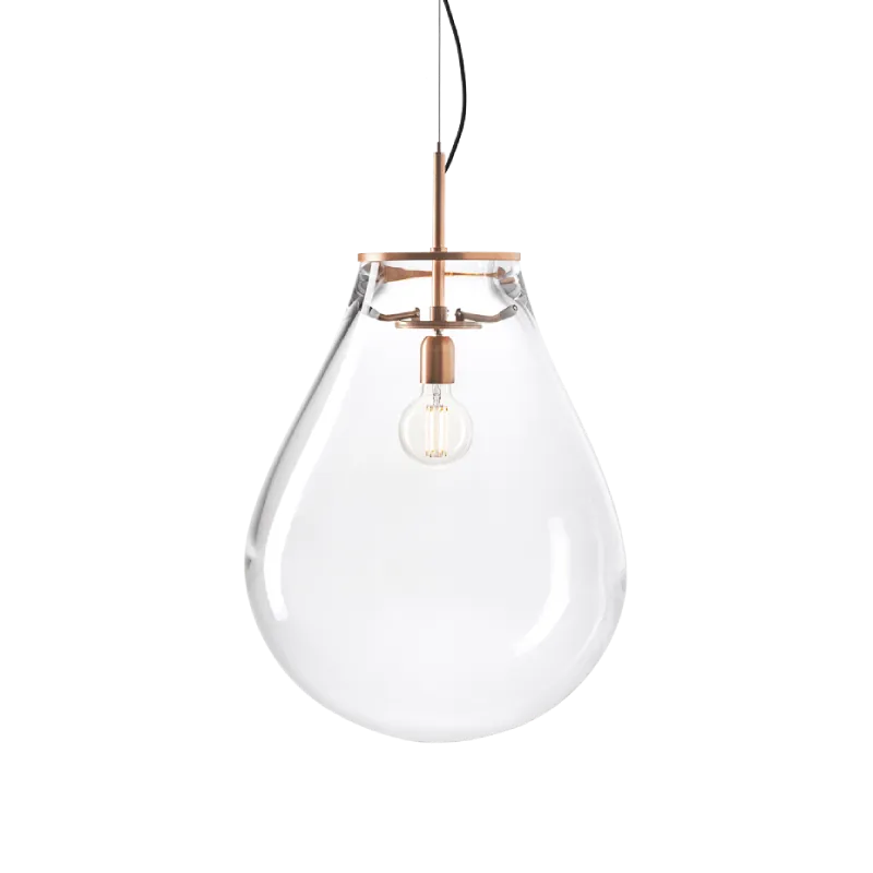 Hand-Blown Glass Droplet Pendant Light | Tim