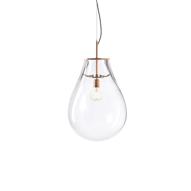 Hand-Blown Glass Droplet Pendant Light | Tim