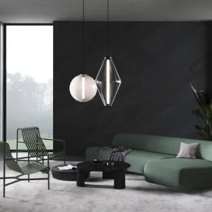 Hand-Blown Glass Sphere Pendant | Buoy