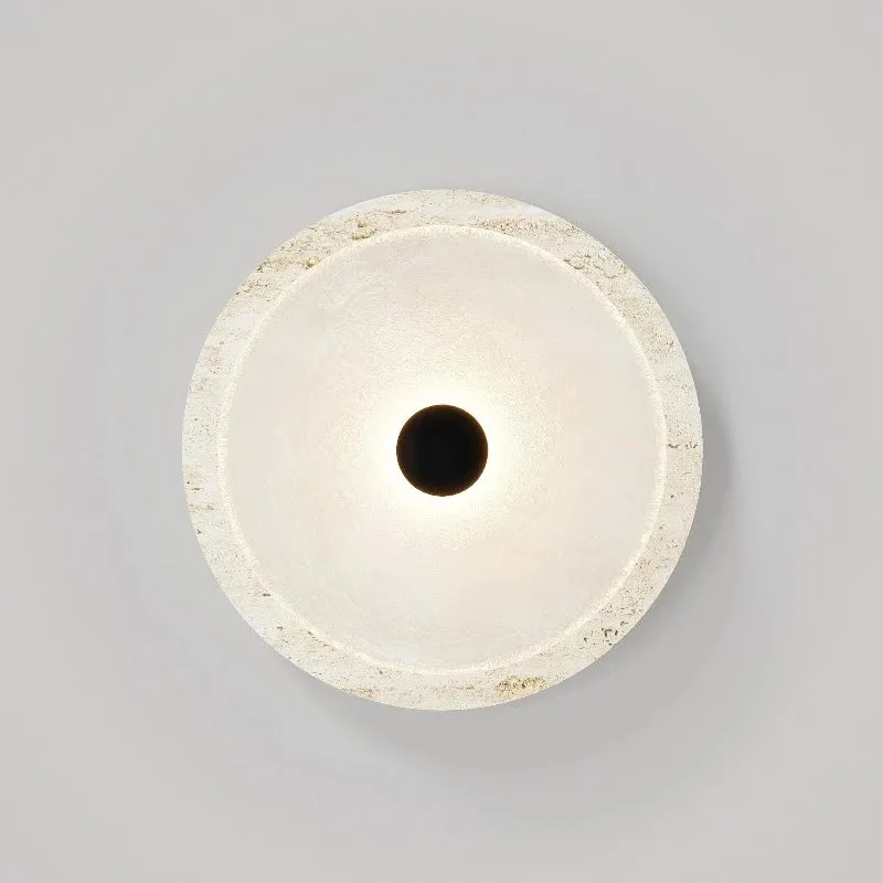 Handmade Travertine Coral Wall Light
