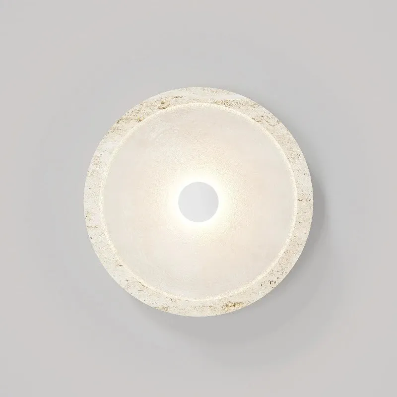 Handmade Travertine Coral Wall Light