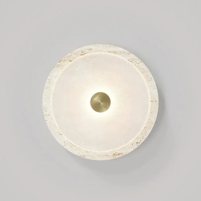 Handmade Travertine Coral Wall Light