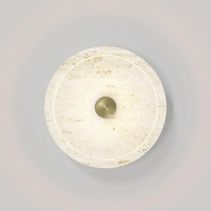 Handmade Travertine Coral Wall Light