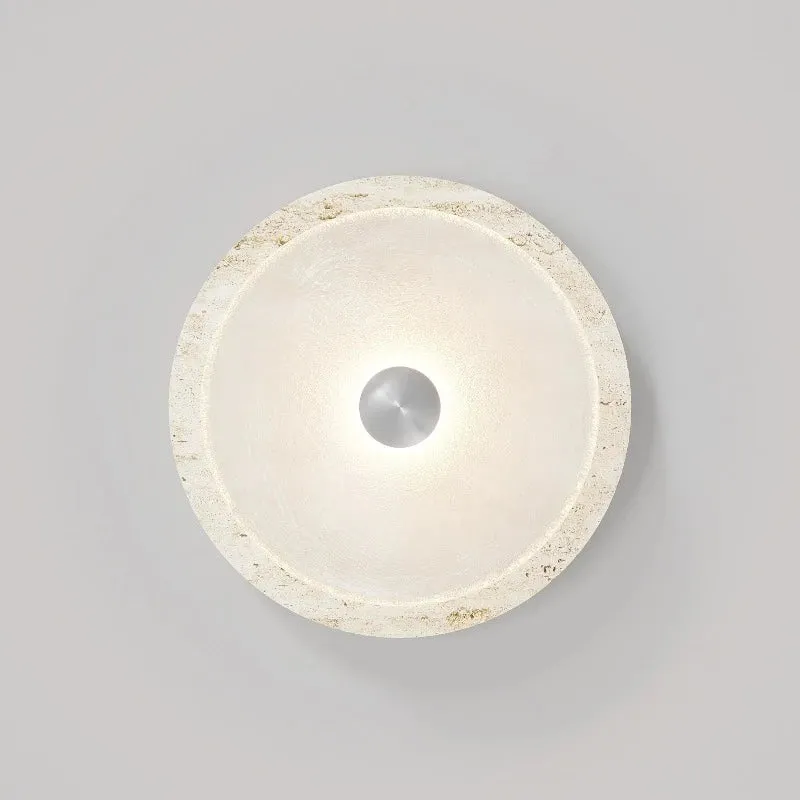 Handmade Travertine Coral Wall Light