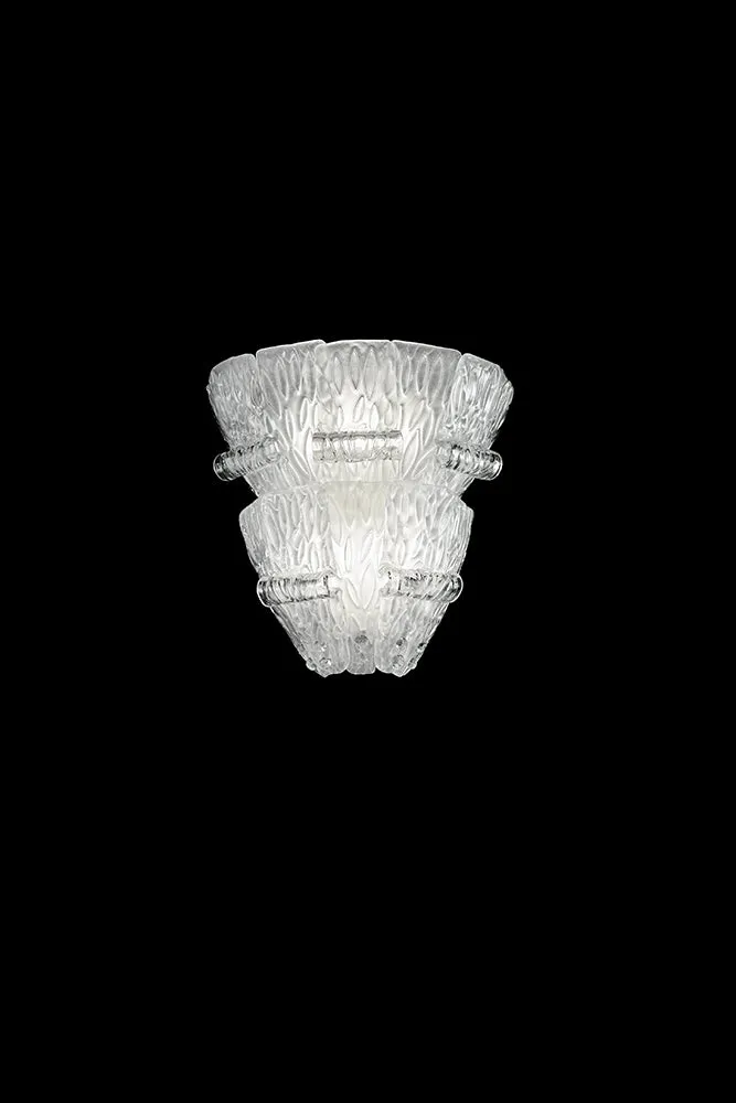 Handmade Venetian Wall Sconce | Frosted Glass