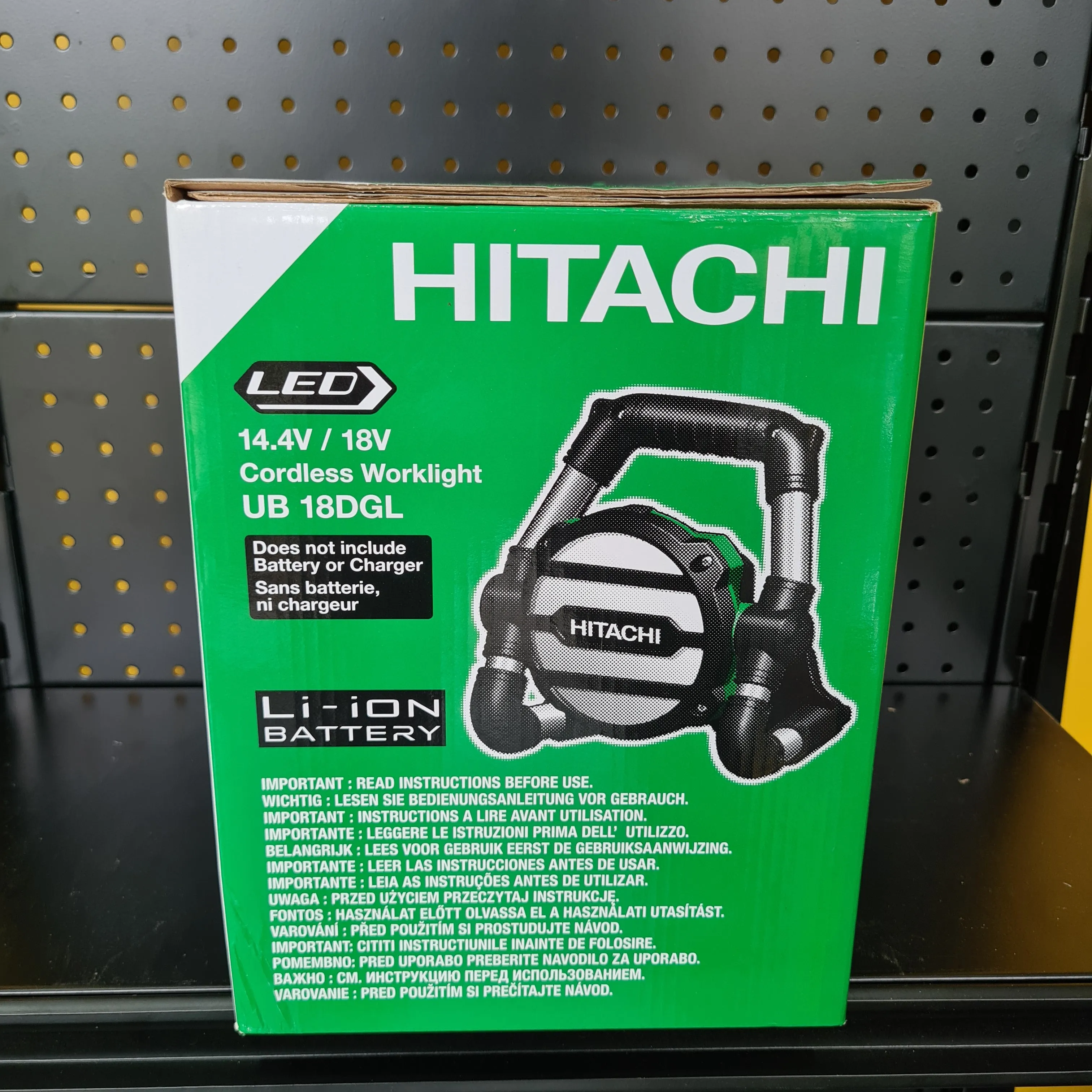 Hikoki 14.4V & 18V Cordless Worklight | Bare Uunit | Model : UB18DGL