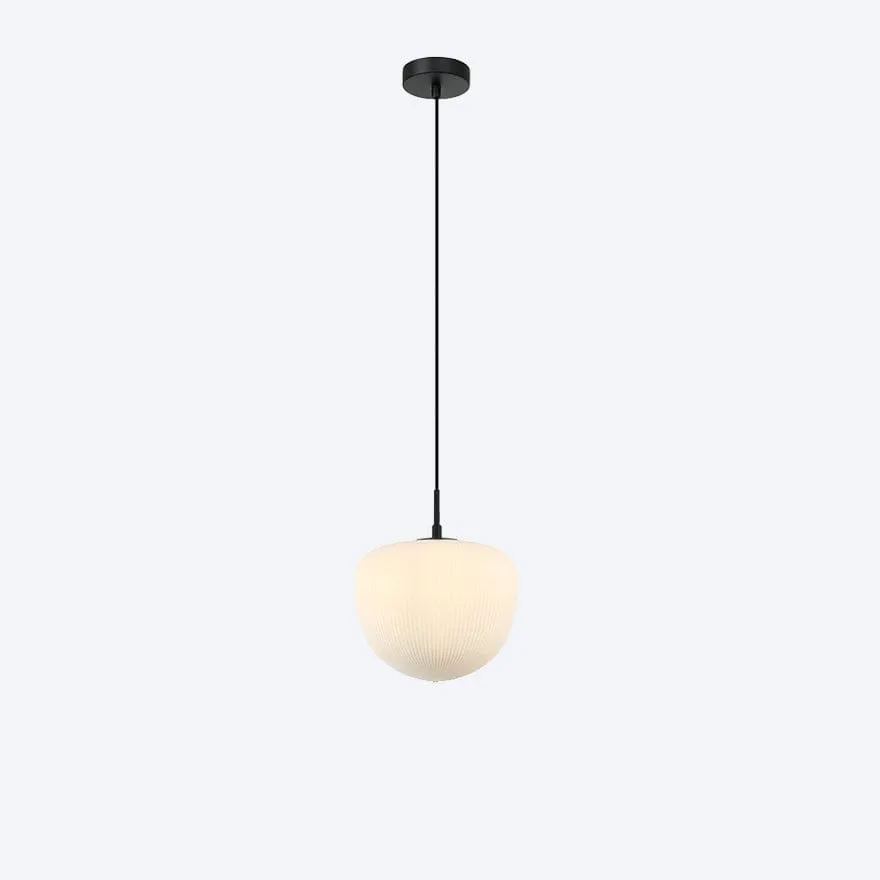 HUDSON S RIBBED GLASS PENDANT