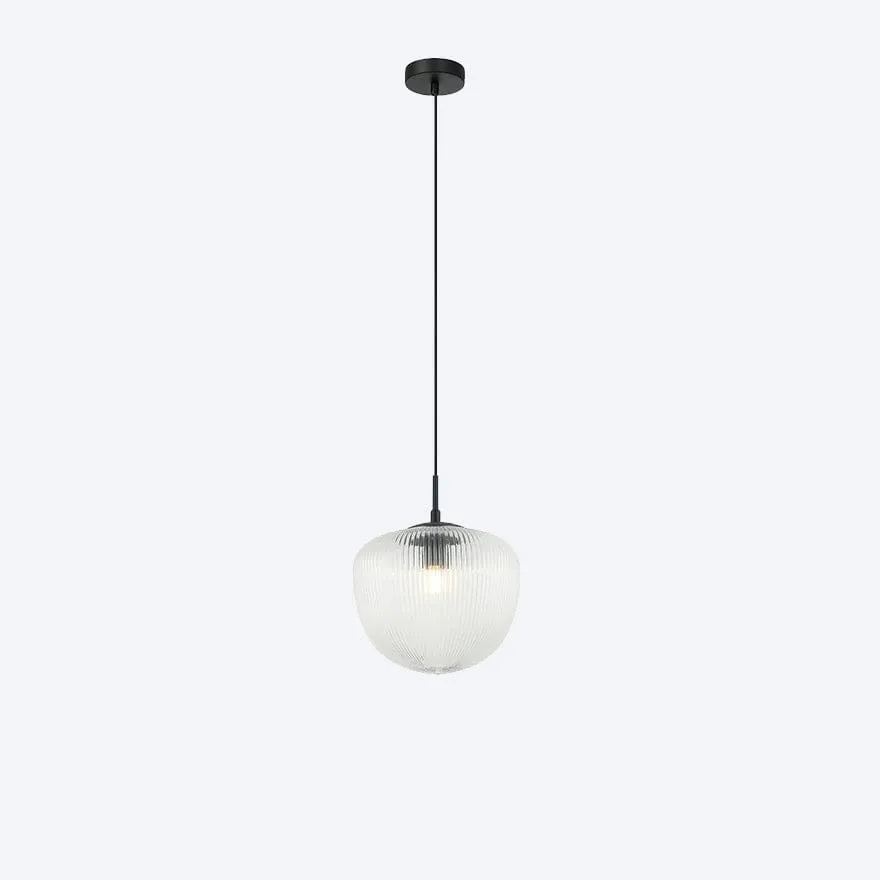 HUDSON S RIBBED GLASS PENDANT