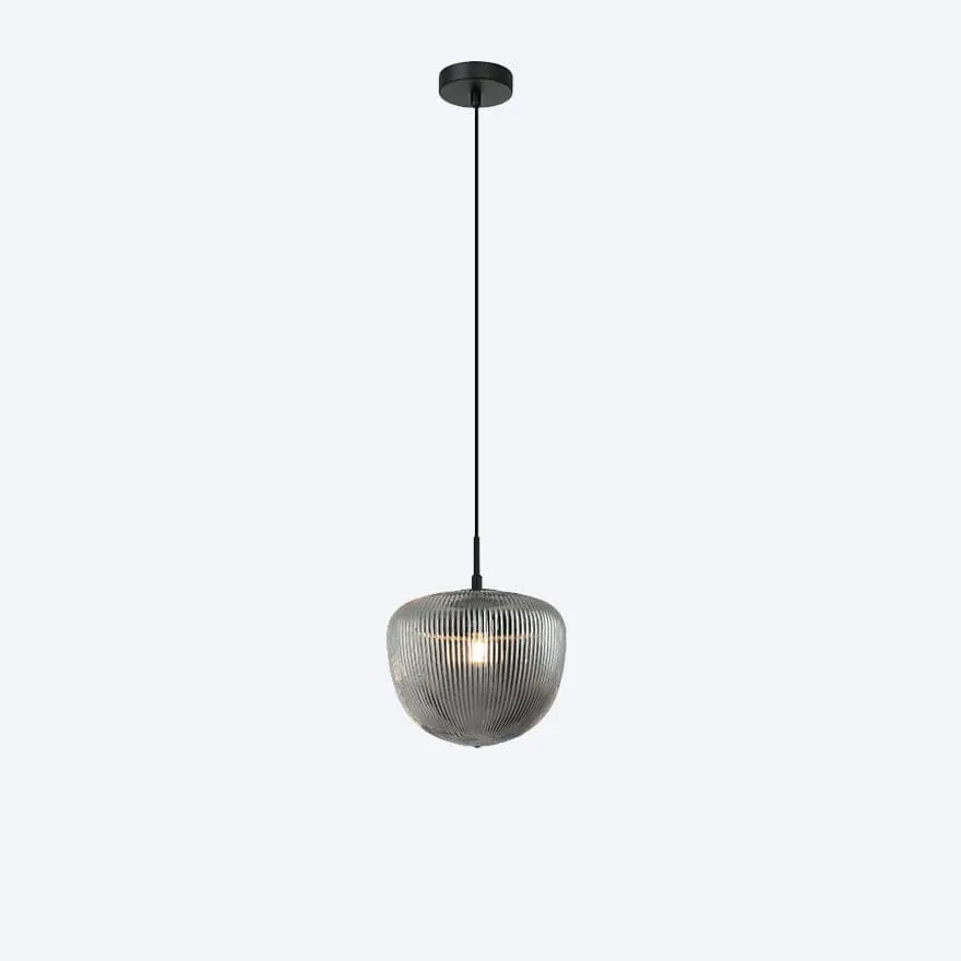 HUDSON S RIBBED GLASS PENDANT