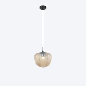HUDSON S RIBBED GLASS PENDANT