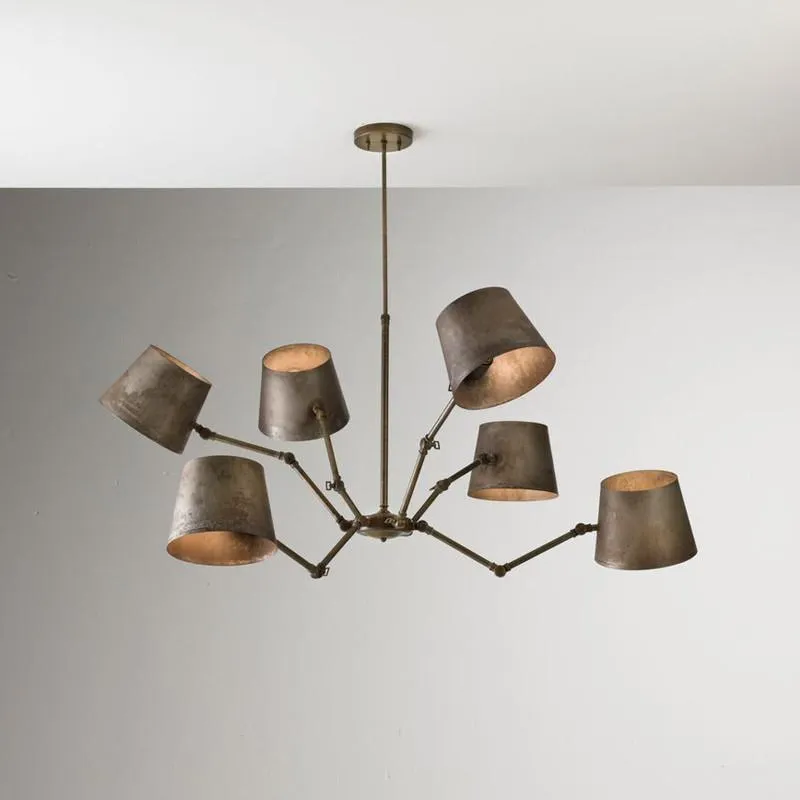 Industrial Chandelier - Rustic Iron Pendant Light