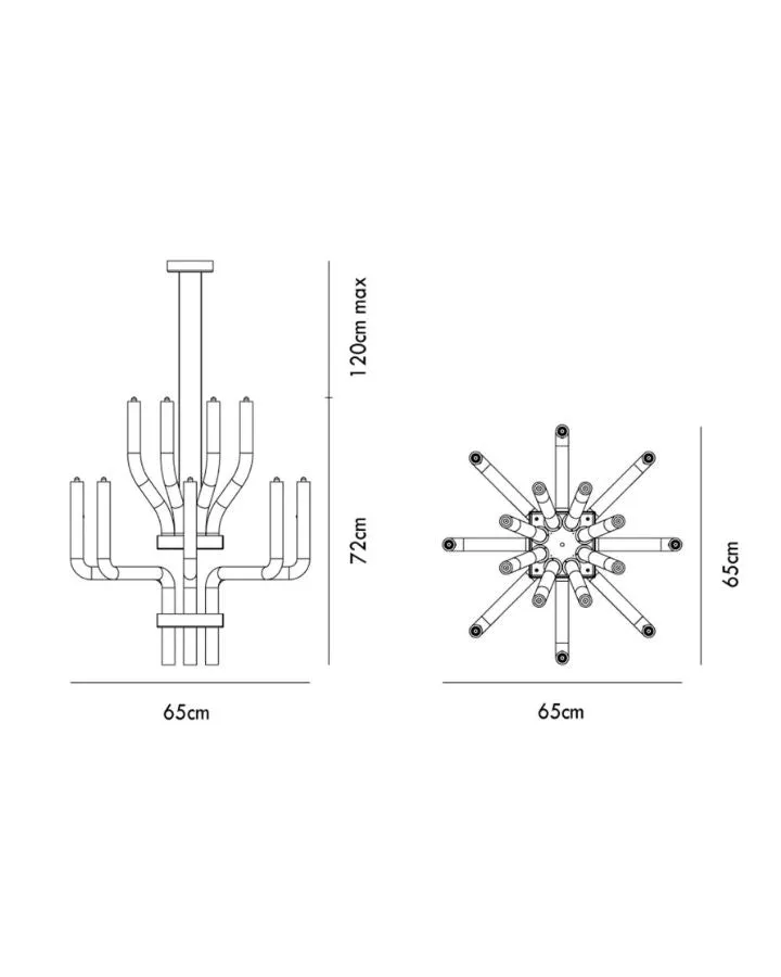 Italian Crystal Rod Pendant | Assorted Sizes
