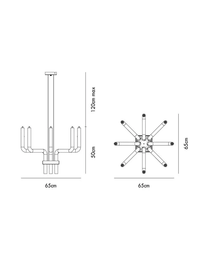 Italian Crystal Rod Pendant | Assorted Sizes