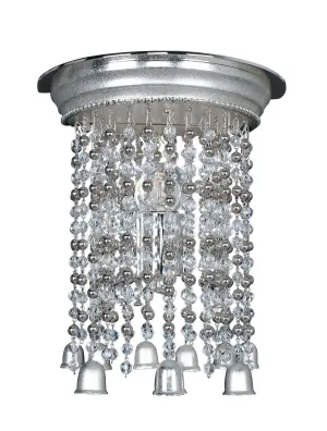 Kalco Lighting 026620-017-FR0010 Clare Collection One Light Wall Sconce in Two Tone Silver Finish