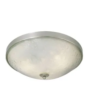 Kalco Lighting 6172 FSN Three Light Energy Efficient Fluorescent Flush Ceiling Mount in Satin Nickel Finish