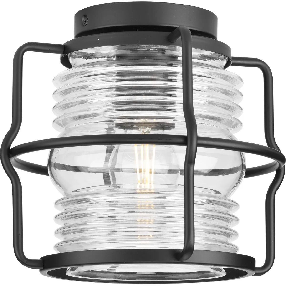 Keegan Collection One-Light Outdoor Flush Mount Light