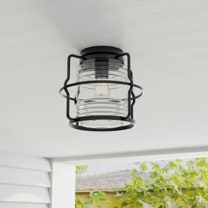 Keegan Collection One-Light Outdoor Flush Mount Light