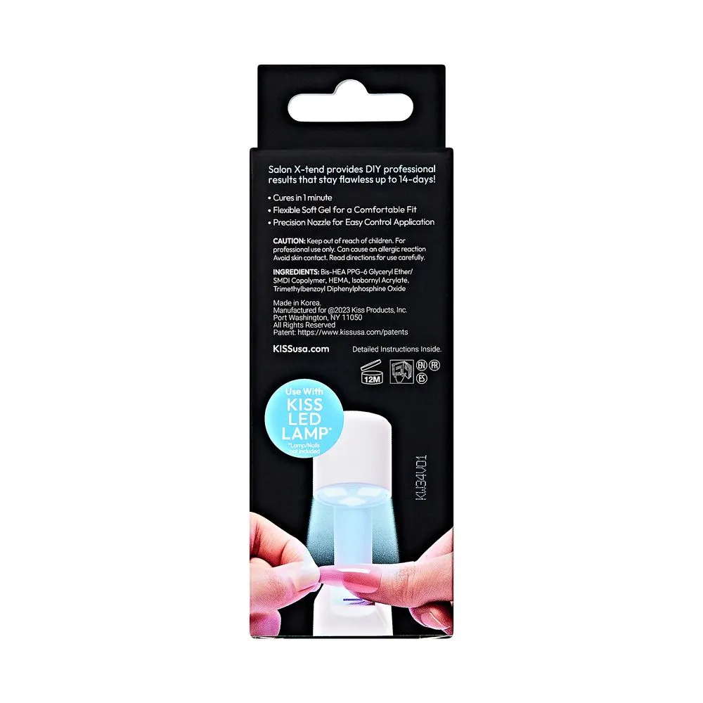 Kiss Salon X-Tend LED Soft Gel Adhesive- .37 oz