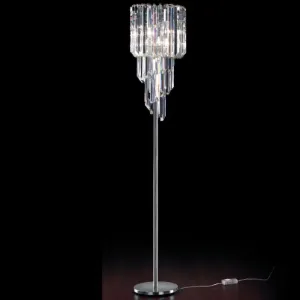 Lead Crystal Prism Floor Lamp With Murano Glass Options