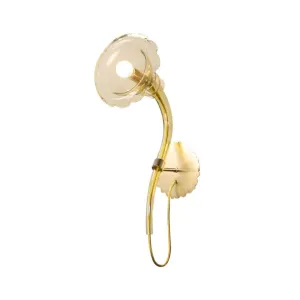 Light Amber Murano Glass Flower Wall Lamp
