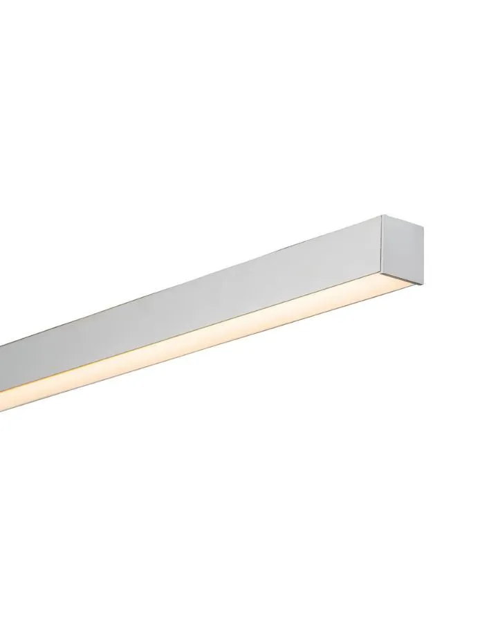 Linear Pendant Slimline Silver | Integrated Power Cord | Assorted Sizes