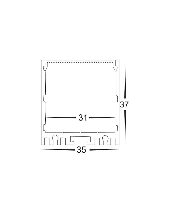 Linear Pendant Slimline Silver | Integrated Power Cord | Assorted Sizes