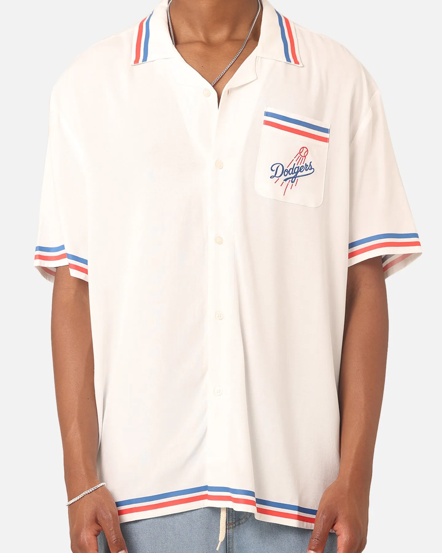 Majestic Athletic Los Angeles Dodgers MLB Team Shirt Vintage White