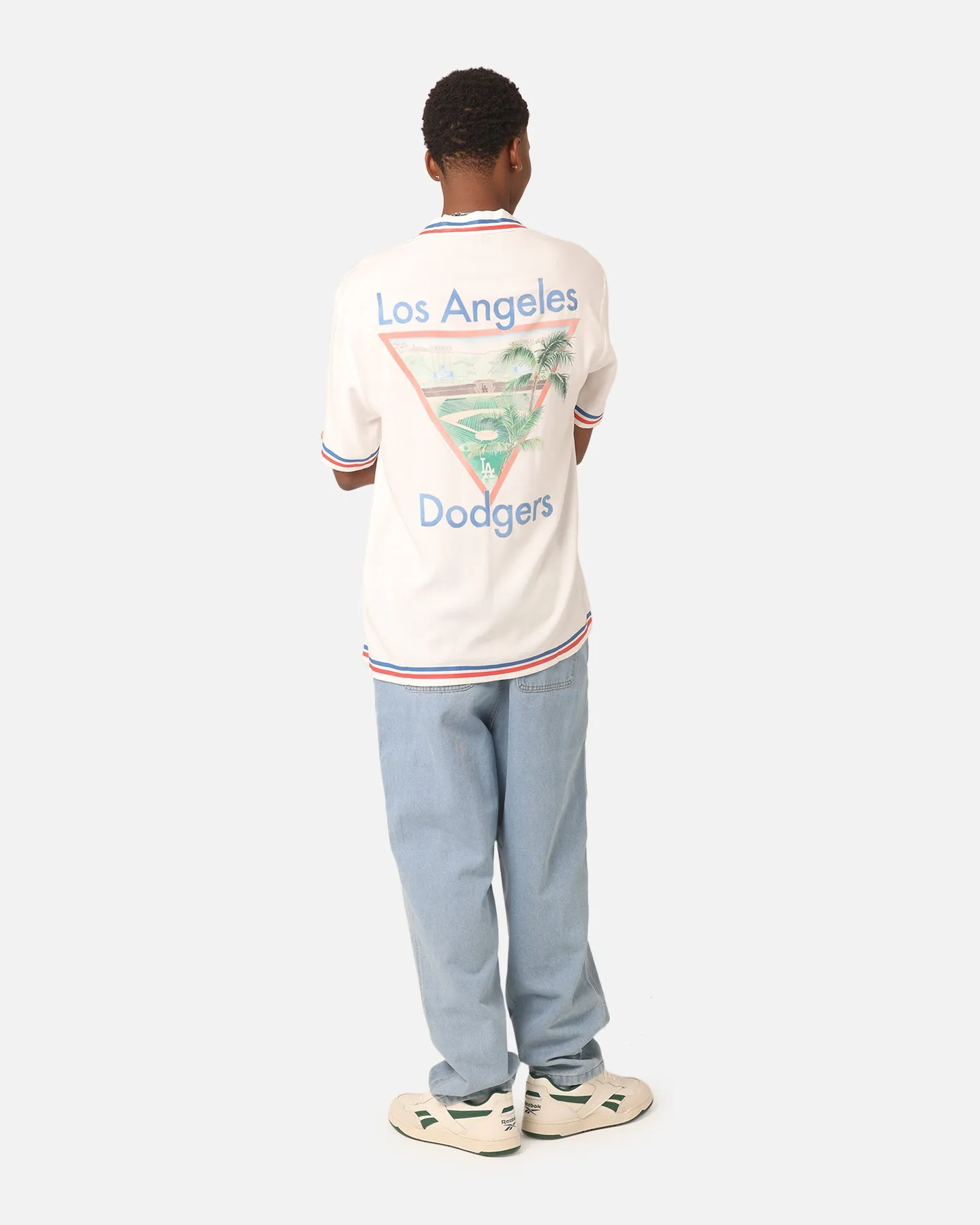 Majestic Athletic Los Angeles Dodgers MLB Team Shirt Vintage White