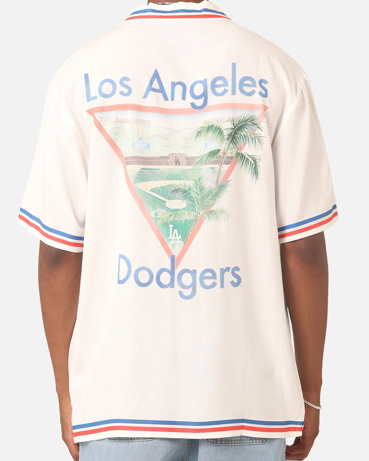 Majestic Athletic Los Angeles Dodgers MLB Team Shirt Vintage White