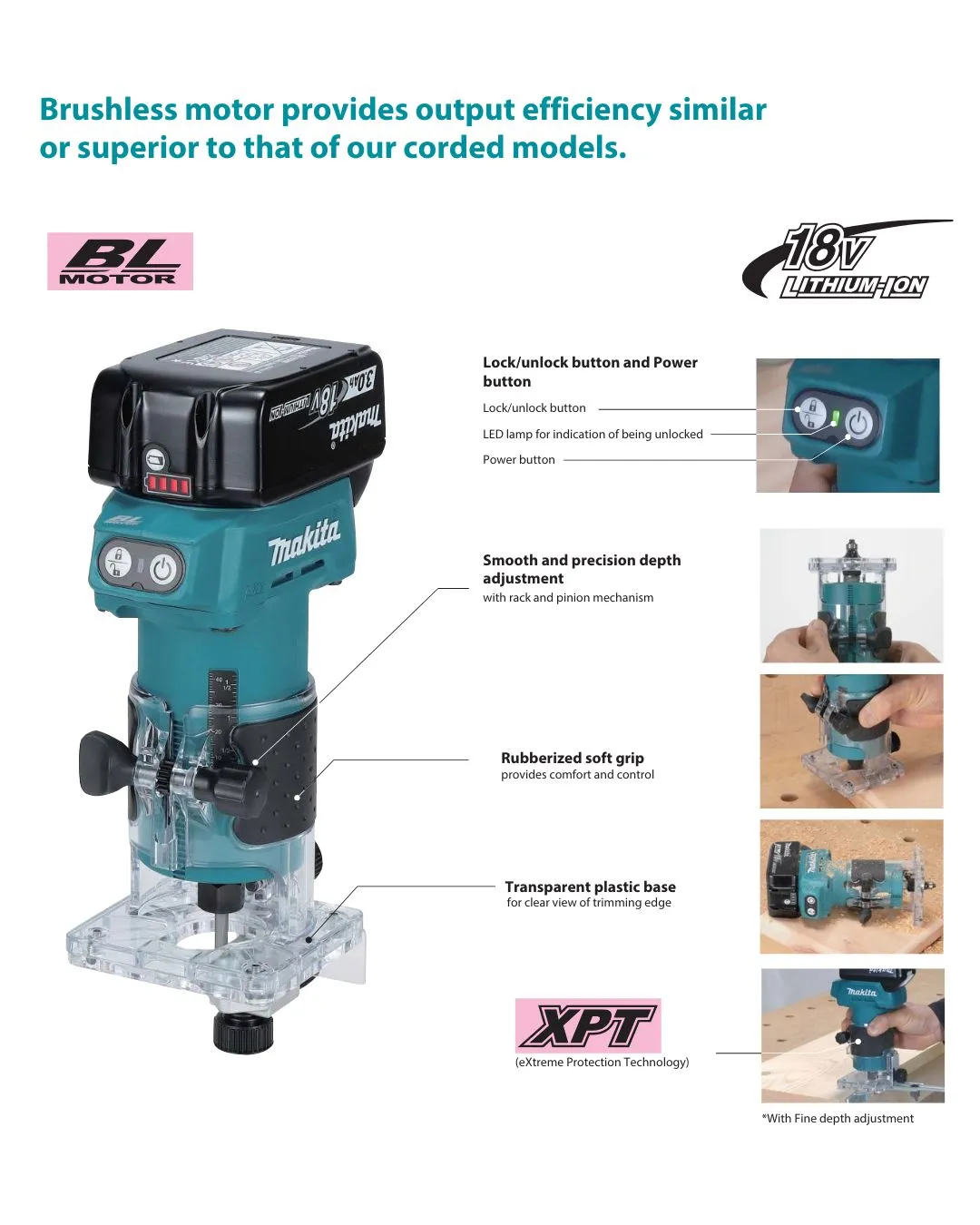 Makita DC Trimmer DRT52Z (18V,Bare Unit) | Model: M-DRT52Z