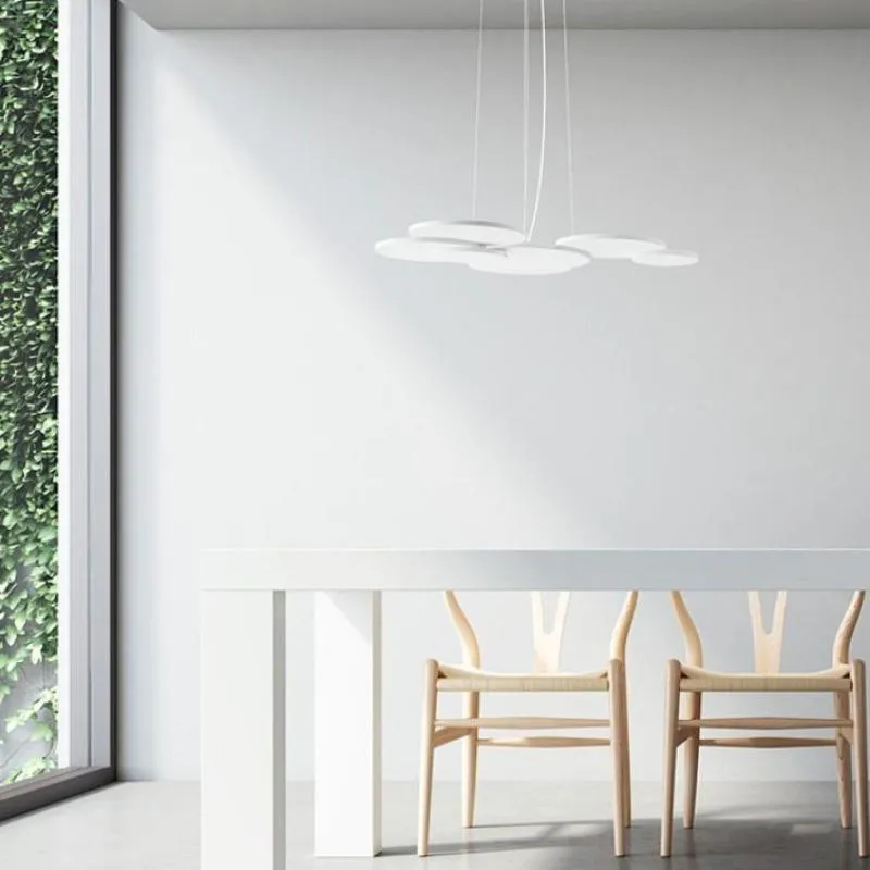 Matte White Overlay Pendant