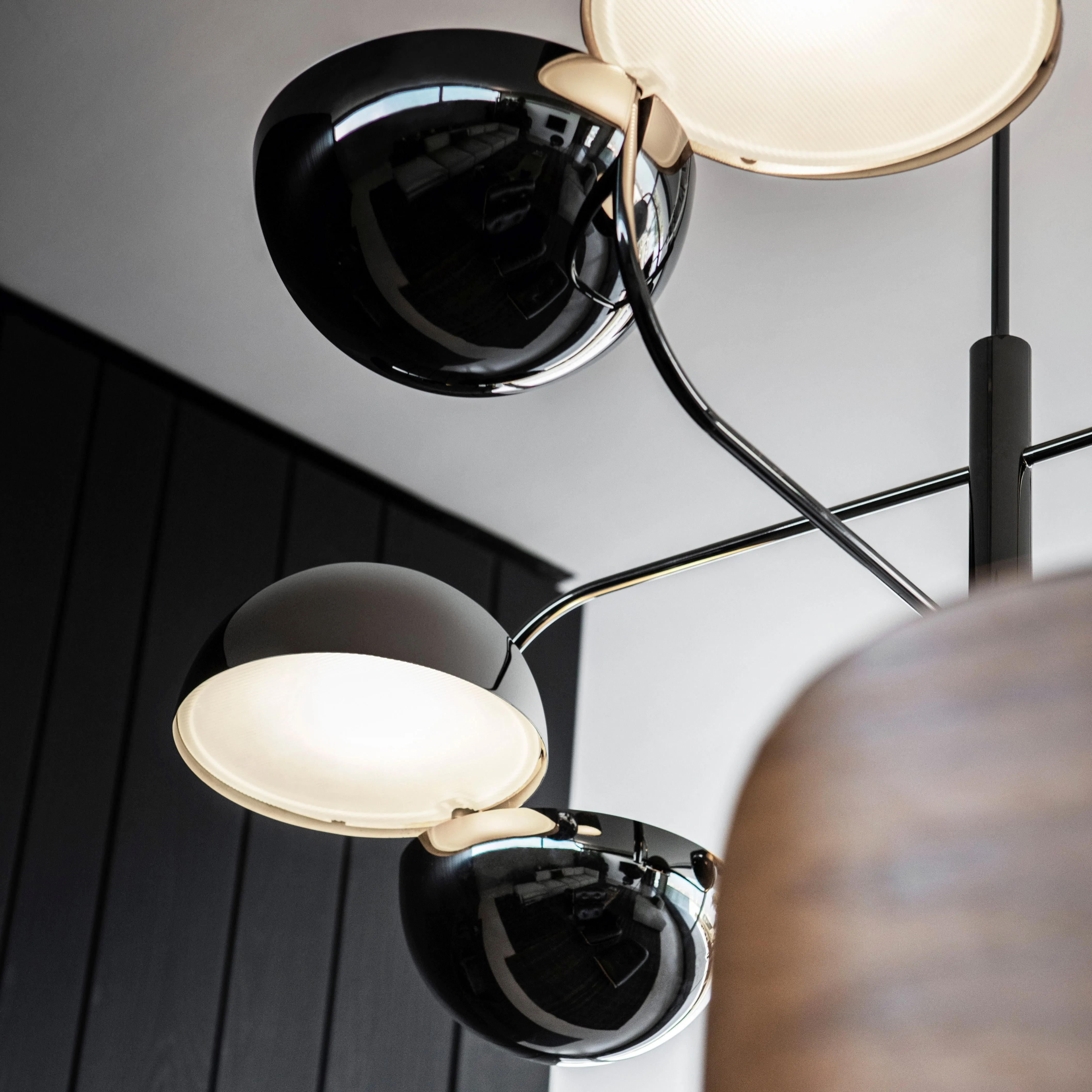 Metal Cut Sphere Composition Pendant Light