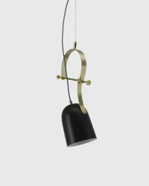 Mid-Century Modern Brass Hanging Pendant Lamp