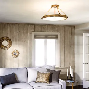 Mid-Century Retro Semi Flush Ceiling Light