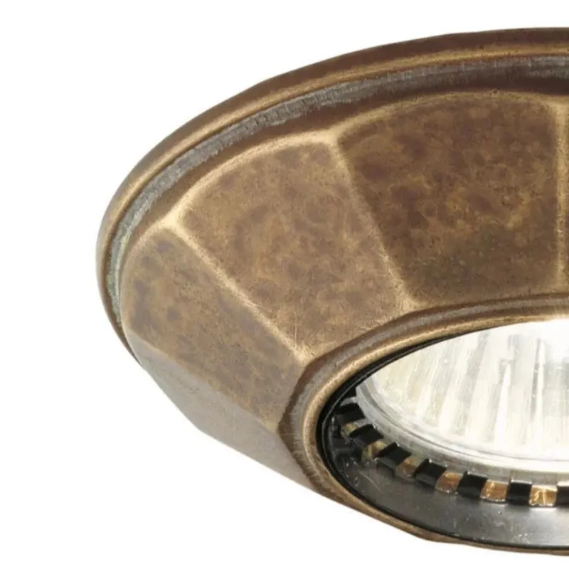 Miniature Ceramic and Brass Ceiling Light