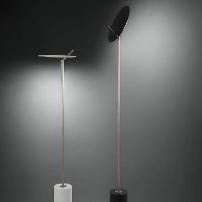 Minimal Aluminium Disc Up Floor Light | Assorted Finishes