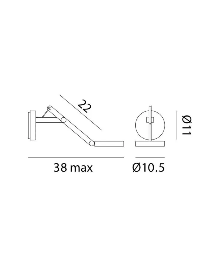 Modern Adjustable Overhead Reading Light